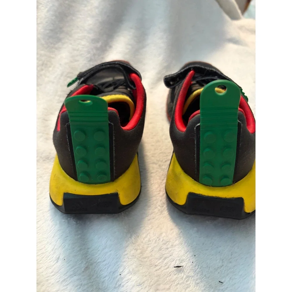 Adidas LEGO Sport Sneakers Kidcore Primary Colors‎ Black Red Yellow Green 13K